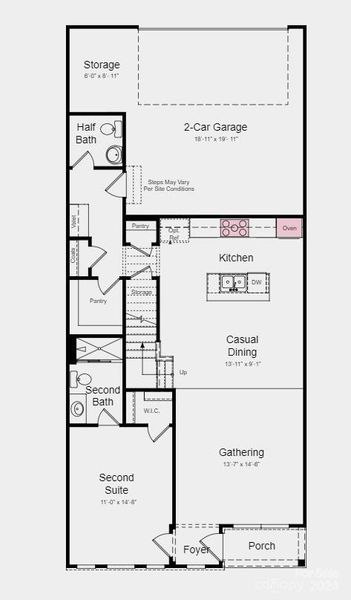 Structural upgrades include a study in place of the loft, and tray ceiling in the owner's suite.