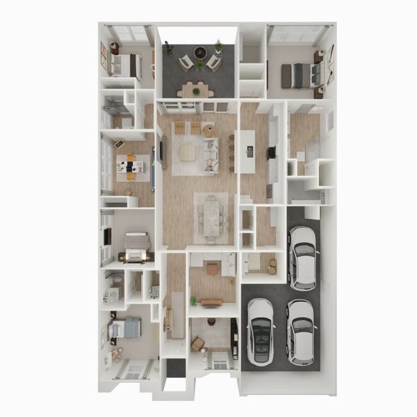 2D floor plan layout for the Geneva by K. Hovnanian® Homes in Edgewood Estates, San Tan Valley, AZ (Image 5). 2D floor plan layout for the Geneva by K. Hovnanian® Homes in Edgewood Estates, San Tan Valley, AZ (Image 5).