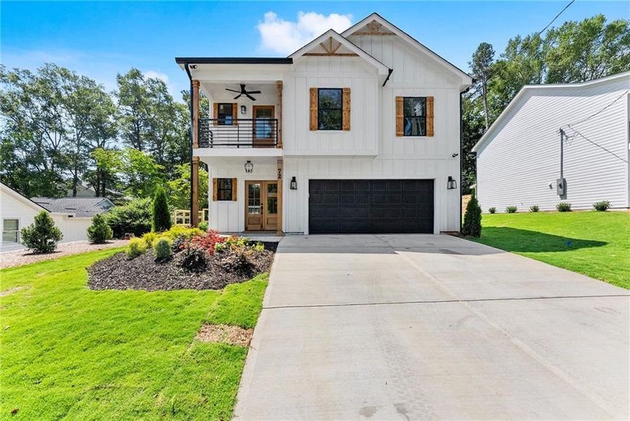 Front exterior of a new home in , Clarkesville, GA, highlighting curb appeal (Image 20).