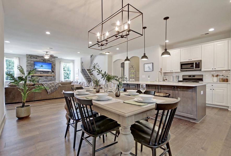 Furnished interior view inside a new home in Creek Pointe, Moncks Corner (Image 6). Furnished interior view inside a new home in Creek Pointe, Moncks Corner (Image 6).