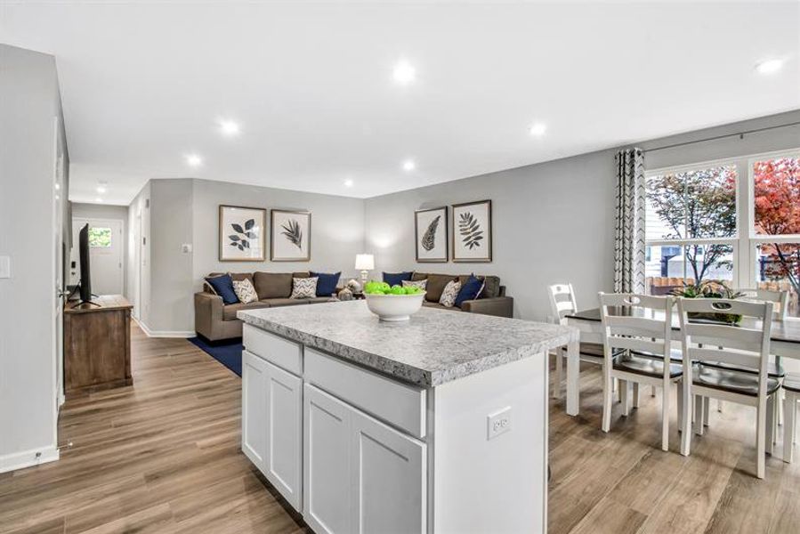 Representative furnished interior of a home built from the Pine by Ryan Homes in Cherry Grove Townhomes, Kannapolis (Image 9).