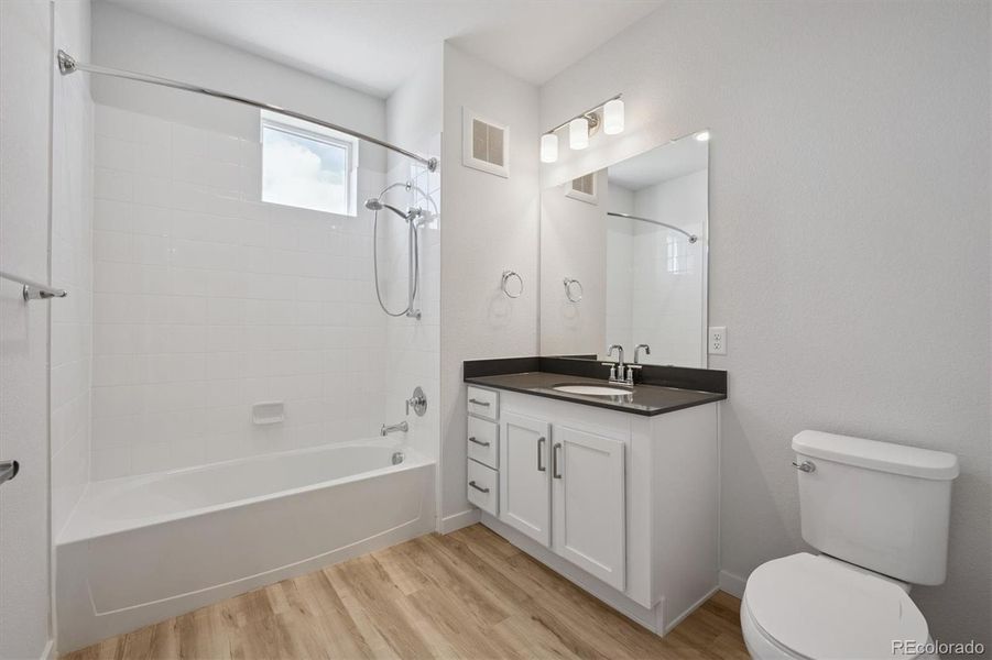 Furnished interior view inside a new home in Condo Collection at Grand Vue at Interlocken, Broomfield (Image 7).