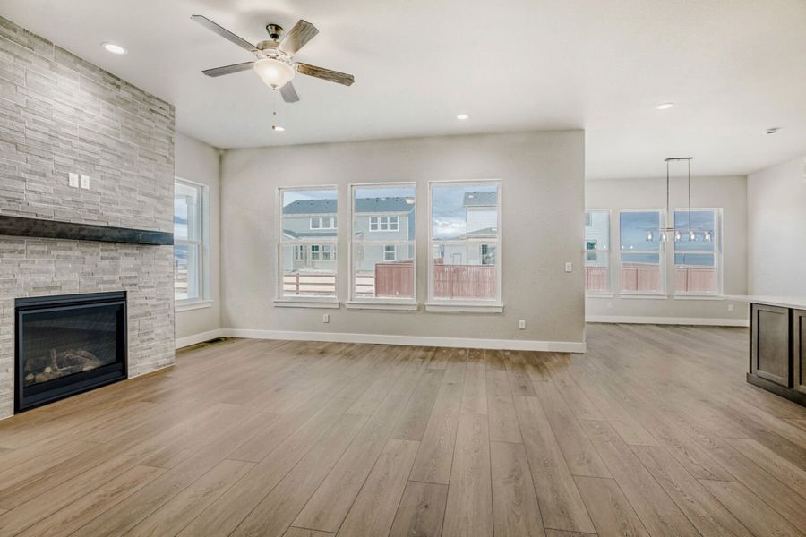 Spacious, unfurnished interior of a new home in RainDance, Windsor (Image 17).