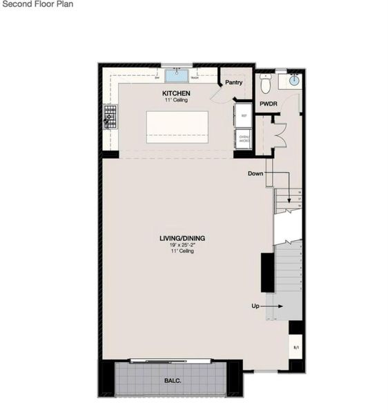 2D floor plan layout of this home in , Houston, TX (Image 2). 2D floor plan layout of this home in , Houston, TX (Image 2).
