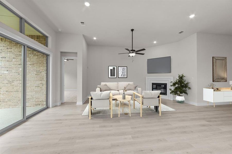 Furnished interior view inside a new home in South Pointe  Cottage Series, Mansfield (Image 13).