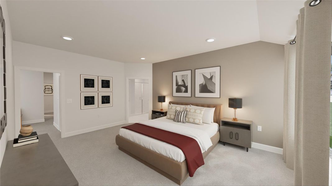 Furnished interior view inside a new home in Oakberry Trails, Waller (Image 9).