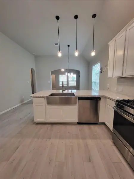 Furnished interior view inside a new home in Lexington Heights, Willis (Image 3).