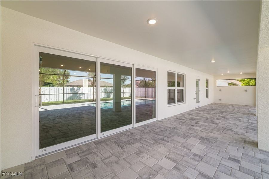 Exterior details and patio area of a home in Cape Coral, Cape Coral (Image 3).