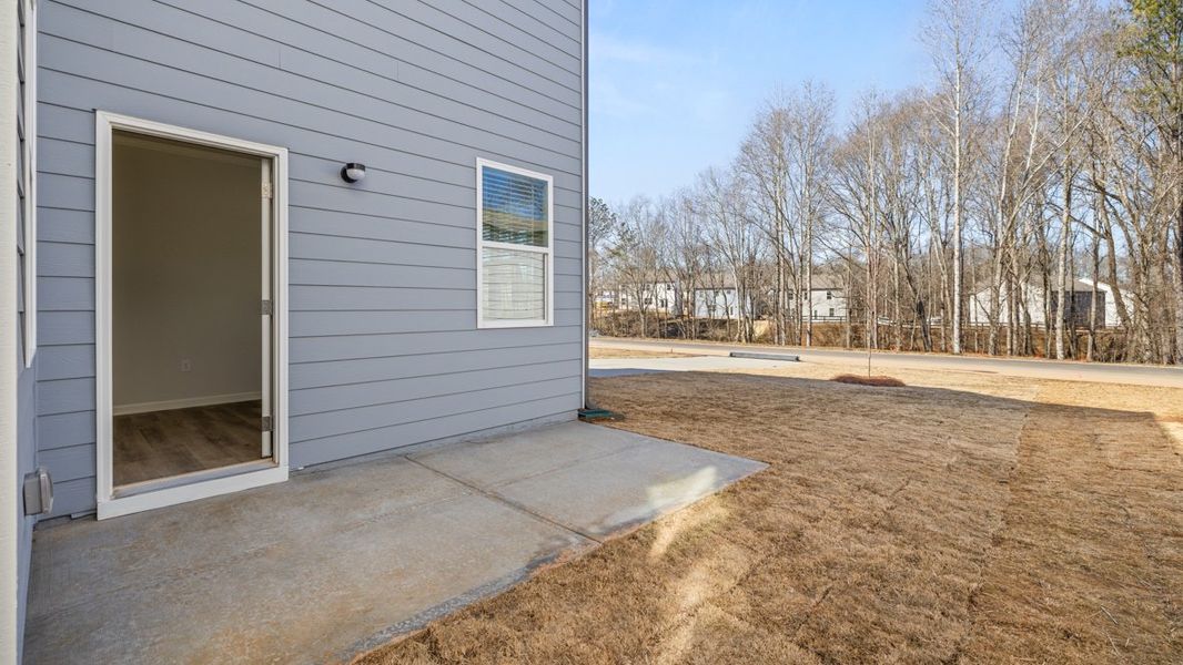 Representative exterior details of a home built from the Carroll ll by D.R. Horton in Braselton Village, Braselton (Image 3).