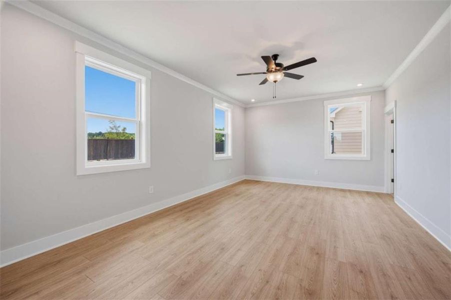 Spacious, unfurnished interior of a new home in The Paddocks at Doc Hughes, Buford (Image 20).