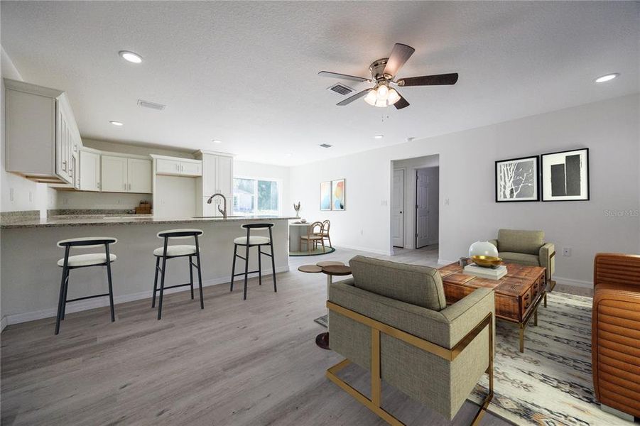 Furnished interior view inside a new home in , Williston (Image 8). Furnished interior view inside a new home in , Williston (Image 8).