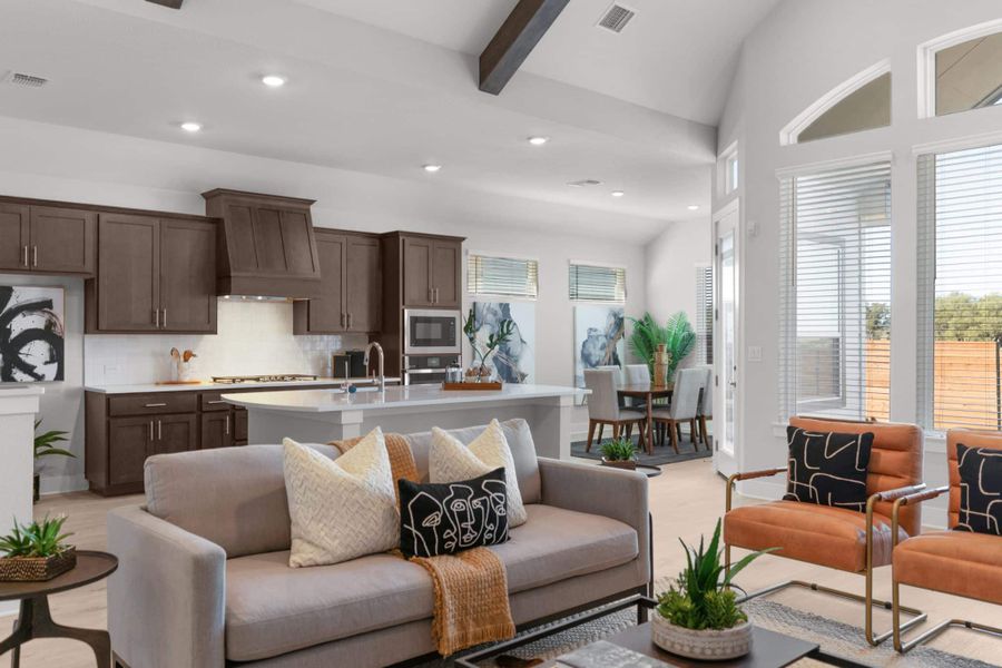 Furnished interior view inside a new home in Broken Oak, Georgetown (Image 7).