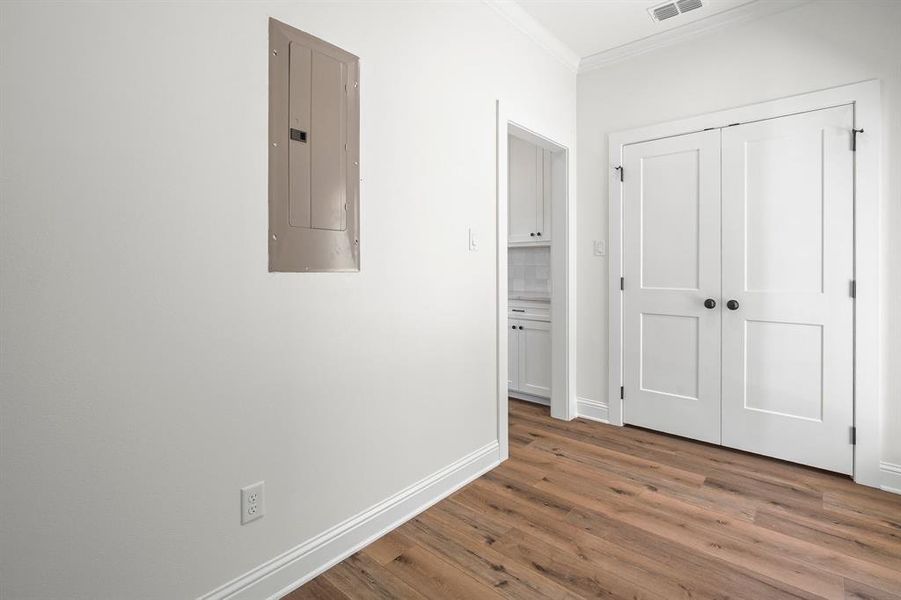Extra storage in mud/laundry room Extra storage in mud/laundry room