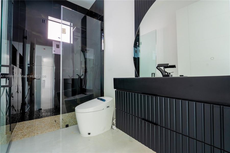 Furnished interior view inside a new home in , Miami (Image 10).