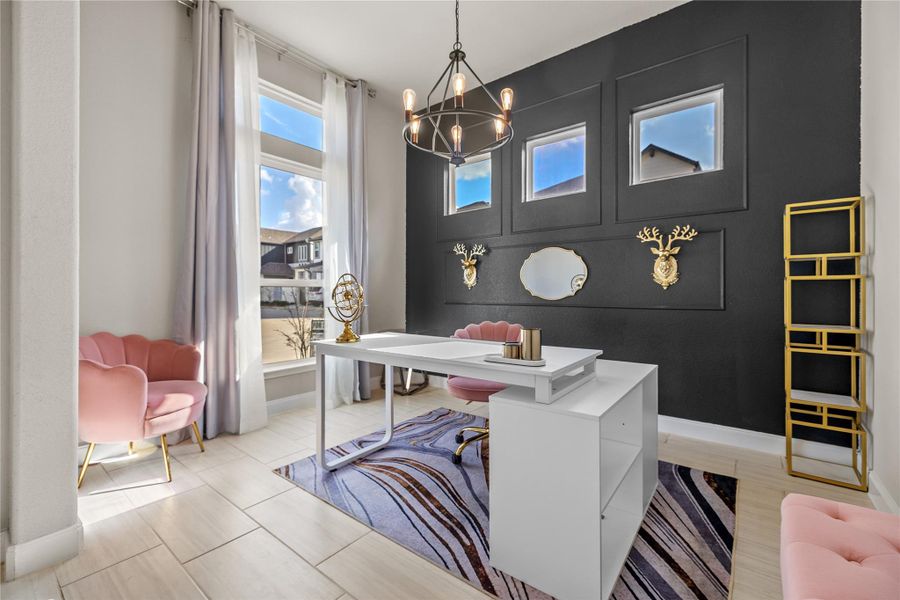 Furnished interior view inside a new home in , Houston (Image 18).