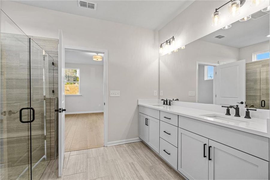 Furnished interior view inside a new home in Kelly Preserve, Loganville (Image 4).