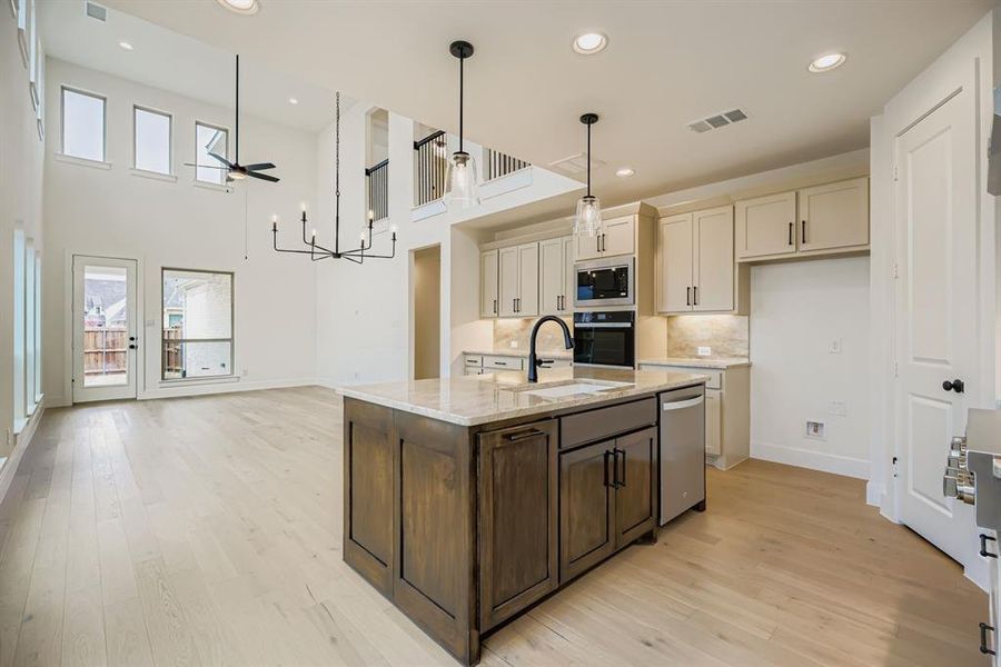 Furnished interior view inside a new home in Mosaic 40s, Celina (Image 5).