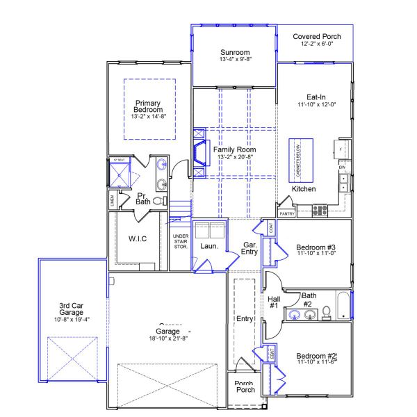 2D floor plan layout of this home in Hawthorn Ridge, Inman, SC (Image 3). 2D floor plan layout of this home in Hawthorn Ridge, Inman, SC (Image 3).