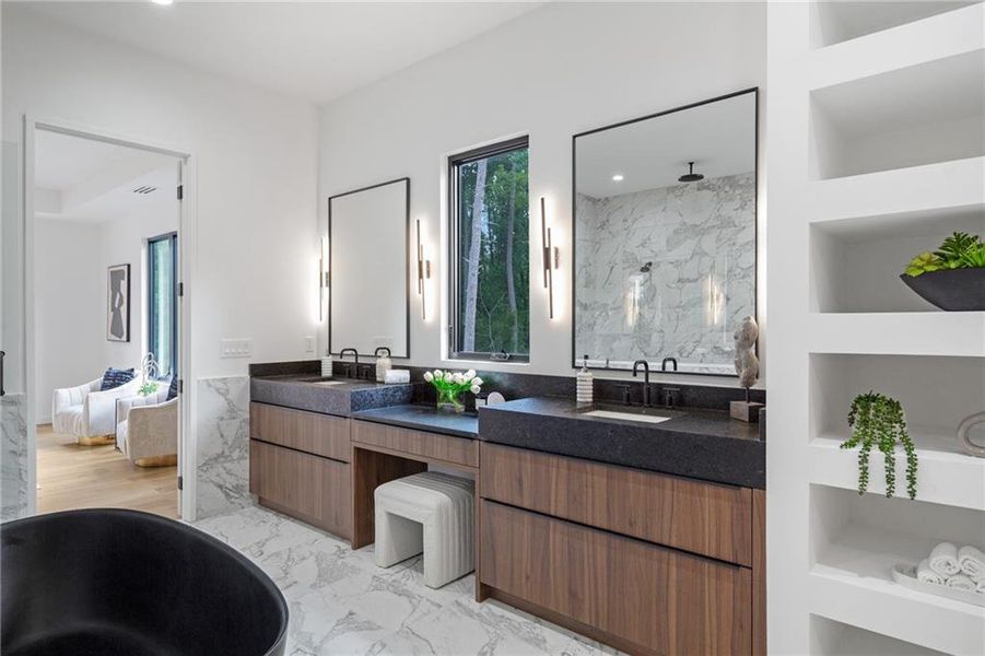Furnished interior view inside a new home in , Atlanta (Image 18).