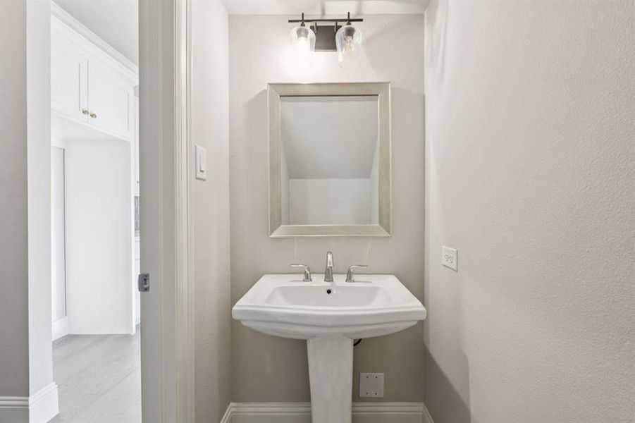 Half Bath downstairs.