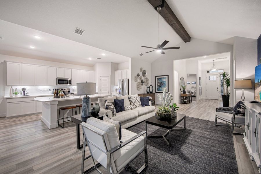Furnished interior view inside a new home in Stillwater Ranch, San Antonio (Image 14).