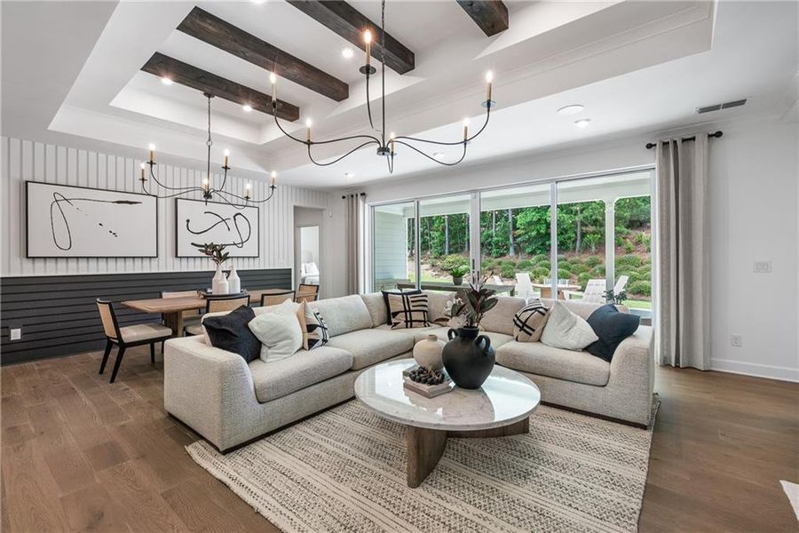 Furnished interior view inside a new home in Del Webb at Lake Oconee, Greensboro (Image 3).