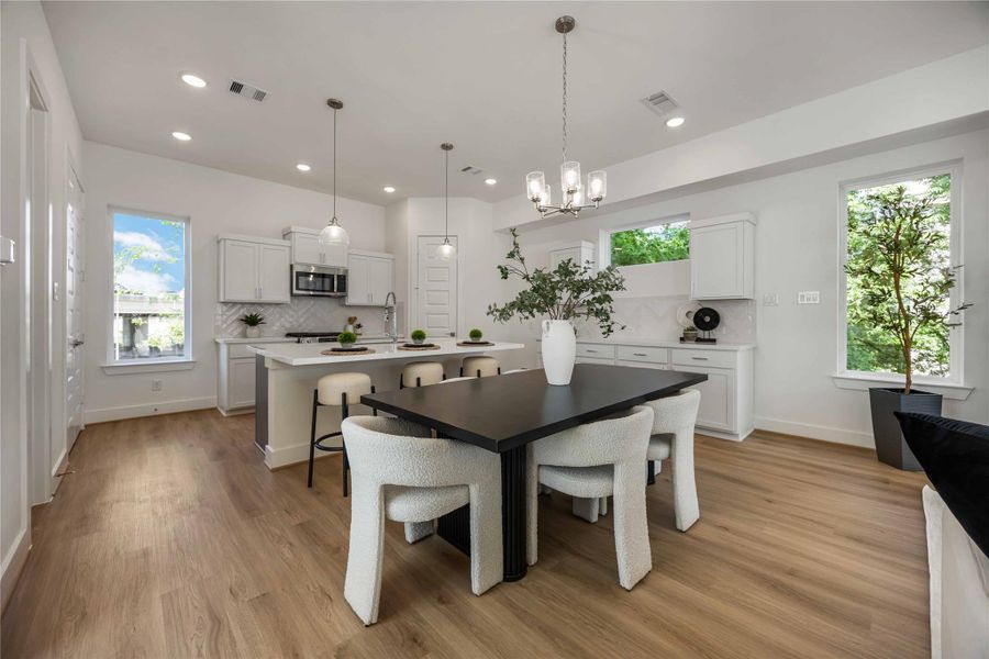 Furnished interior view inside a new home in , Houston (Image 5). Furnished interior view inside a new home in , Houston (Image 5).