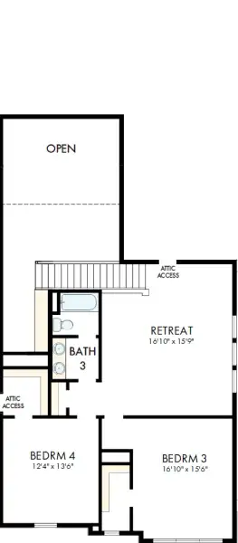 2D floor plan layout of this home in Wildrye, Waller, TX (Image 3).