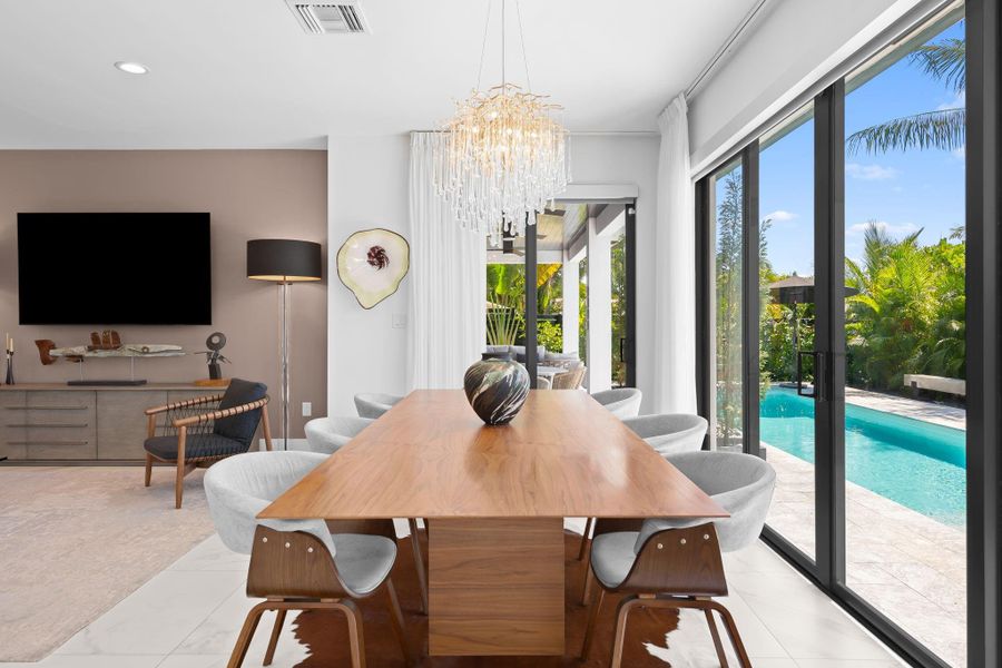 Furnished interior view inside a new home in , Fort Lauderdale (Image 24).