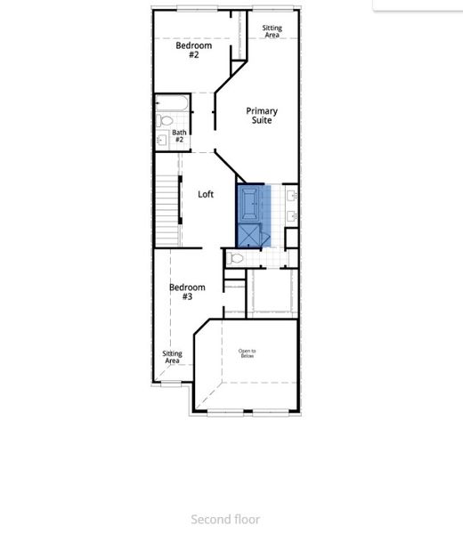 2D floor plan layout of this home in Walsh: Townhomes - The Patios, Aledo, TX (Image 2). 2D floor plan layout of this home in Walsh: Townhomes - The Patios, Aledo, TX (Image 2).