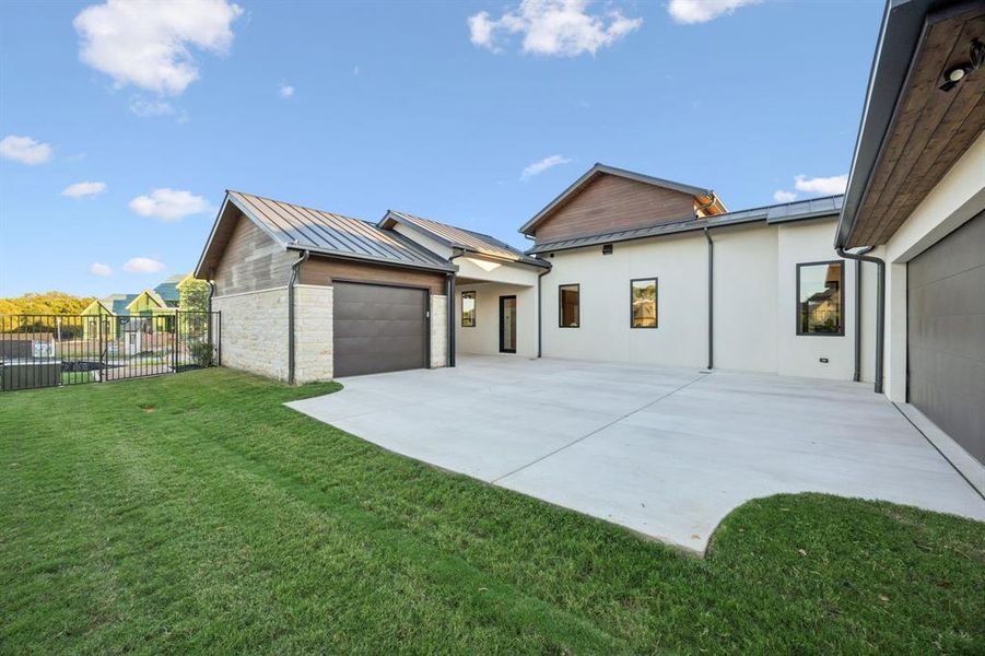 Exterior details and patio area of a home in , Southlake (Image 23). Exterior details and patio area of a home in , Southlake (Image 23).