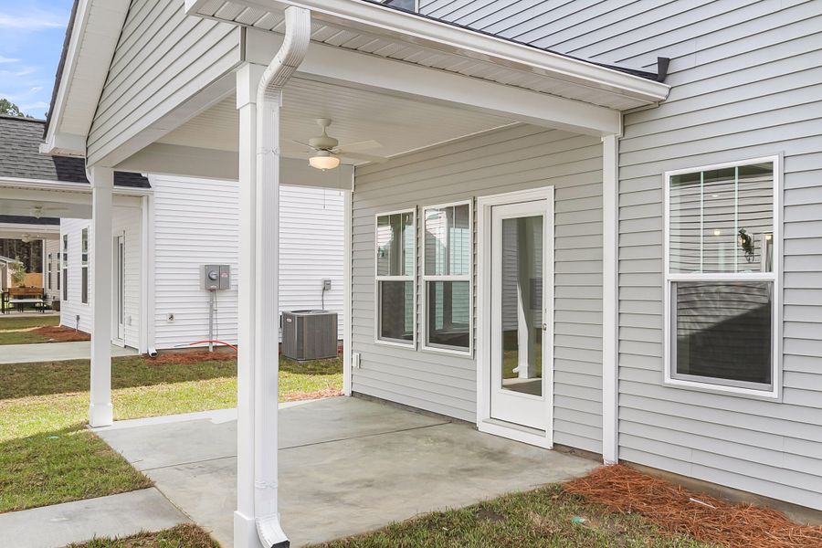 Exterior details and patio area of a home in , Summerville (Image 3).