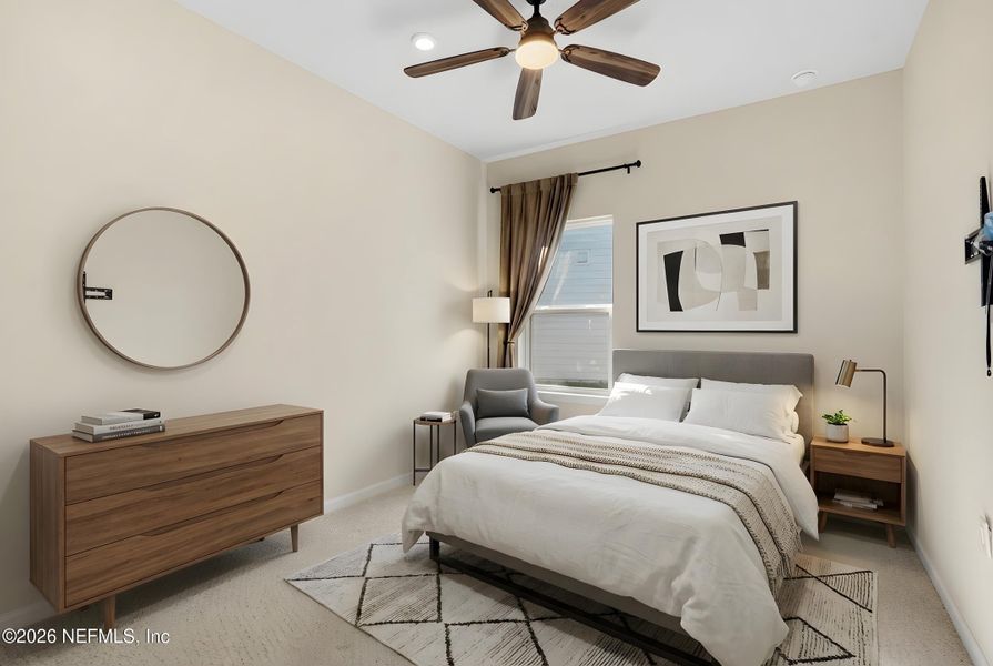 Furnished interior view inside a new home in Seminole Palms Single-Family Homes, Palm Coast (Image 13).