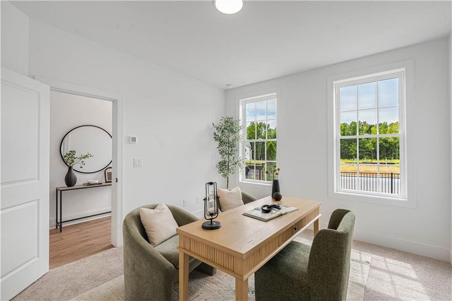 Furnished interior view inside a new home in Waterhaven, Cumming (Image 8).