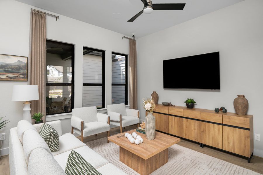 Representative furnished interior of a home built from the Colorado by Autograph Homes in Two Step Farm, Montgomery (Image 7).