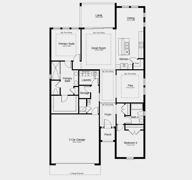 2D floor plan layout for the Monte by Taylor Morrison in Esplanade at Rivergrass, Immokalee, FL (Image 4). 2D floor plan layout for the Monte by Taylor Morrison in Esplanade at Rivergrass, Immokalee, FL (Image 4).