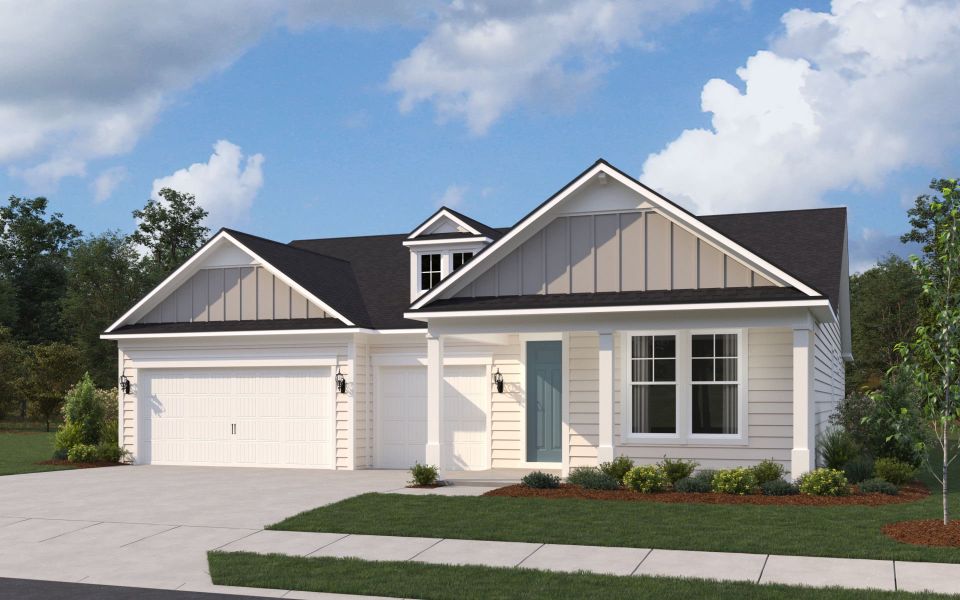 Representative exterior photo of a completed home built from the Merlot by Pulte Homes in Terrapin Creek, Jacksonville, FL (Image 2). Representative exterior photo of a completed home built from the Merlot by Pulte Homes in Terrapin Creek, Jacksonville, FL (Image 2).