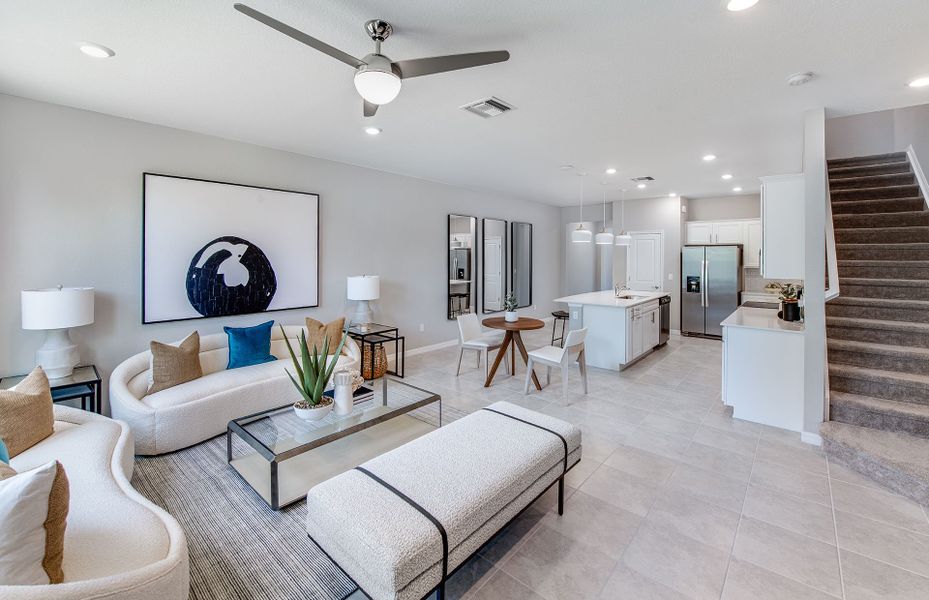 Furnished interior view inside a new home in Sawgrass at Coral Lakes, Cape Coral (Image 4).