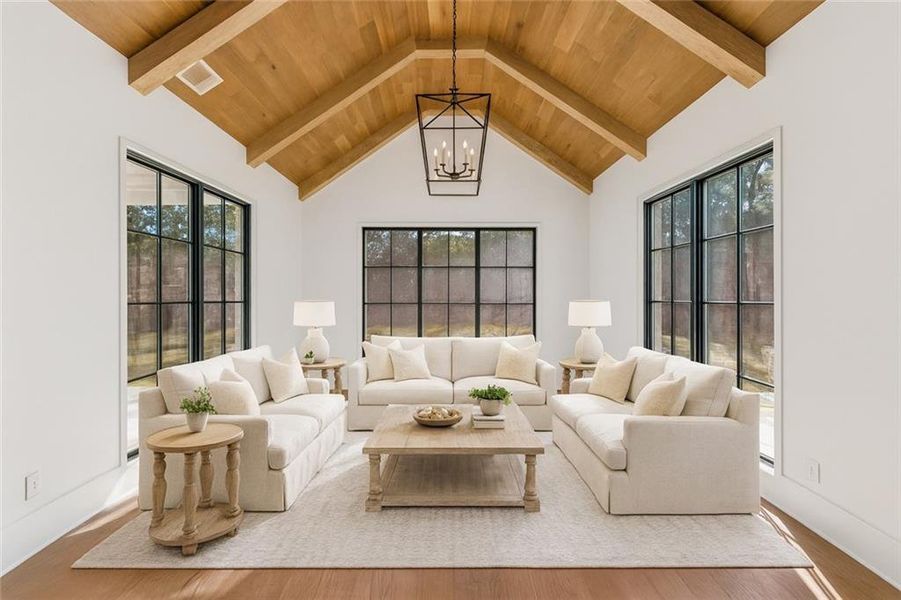 Furnished interior view inside a new home in , Atlanta (Image 4).