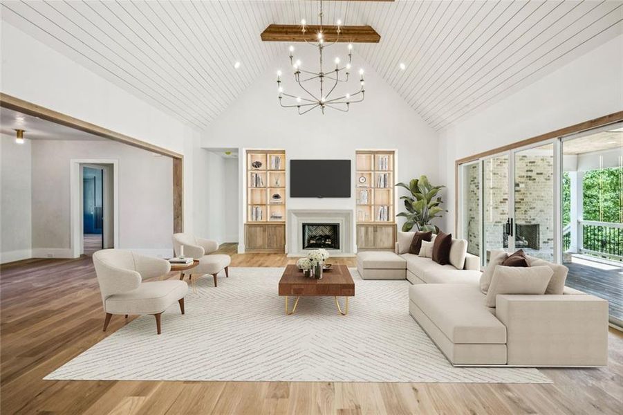 Furnished interior view inside a new home in , Athens (Image 26).