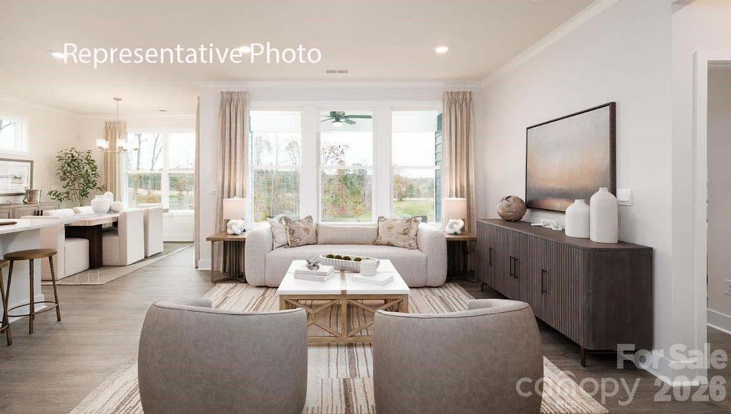 Furnished interior view inside a new home in Westport, York (Image 7).