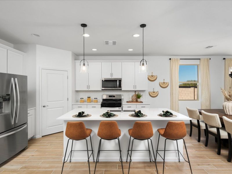 Representative furnished interior of a home built from the Topaz by Meritage Homes in Las Patrias at Star Valley Phase III - Premier Series, Tucson (Image 4).