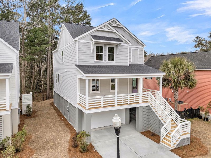 Front exterior of a new home in , Charleston, SC, highlighting curb appeal (Image 2). Front exterior of a new home in , Charleston, SC, highlighting curb appeal (Image 2).