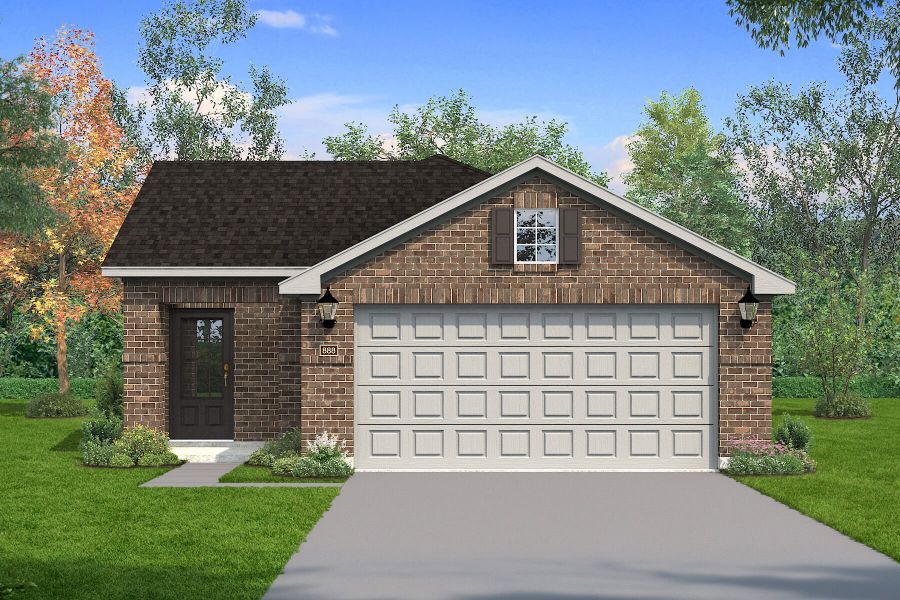 Representative exterior photo of a completed home built from the Hamilton II by Mattamy Homes in Villages of Hurricane Creek, Anna, TX (Image 3).