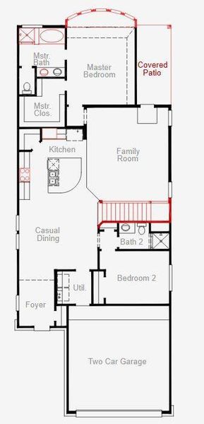 2D floor plan layout of this home in Candela, Richmond, TX (Image 2). 2D floor plan layout of this home in Candela, Richmond, TX (Image 2).