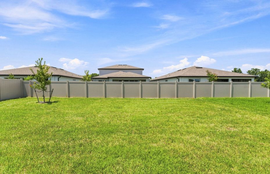 Exterior details and patio area of a home in Vida's Way, Wesley Chapel (Image 3).