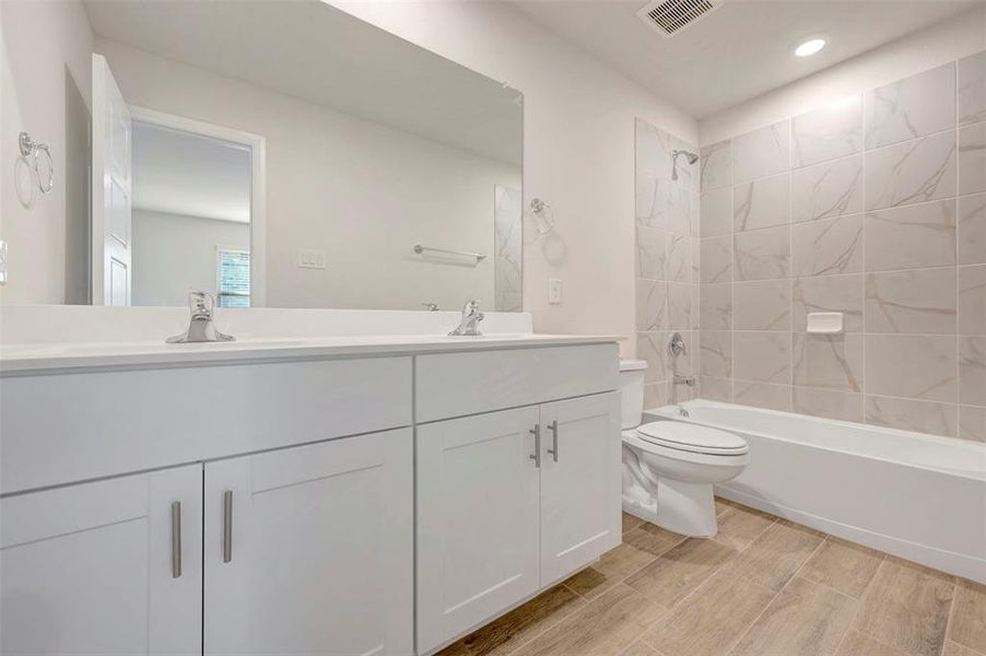 Furnished interior view inside a new home in The Preserve, Justin (Image 7).