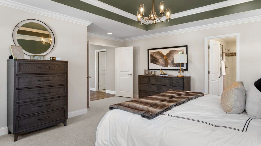 Furnished interior view inside a new home in The Farm at Neill's Creek, Lillington (Image 10).