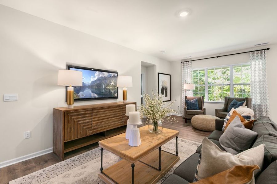 Representative furnished interior of a home built from the BOOTH by D.R. Horton in Gretchen Pines, West End (Image 7).