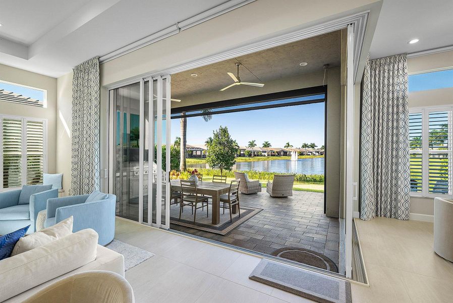Furnished interior view inside a new home in , Boynton Beach (Image 34).